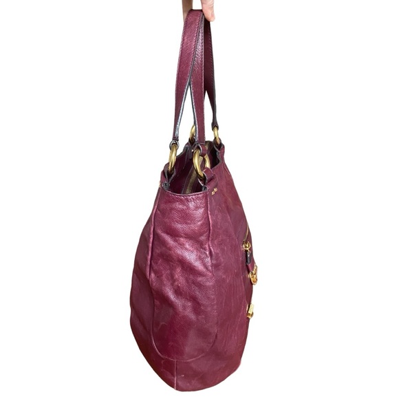 Marc Jacobs Preppy Burgundy Leather Hobo Bag - Picture 3 of 9